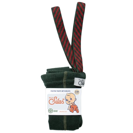 SILLY Silas_Dark Forest Green Christmas Patterned