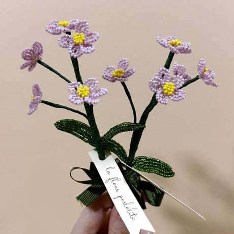 La Fleur Perlélite_Beads Flower (Forget me not,Lilac Forget me not,Daisy)