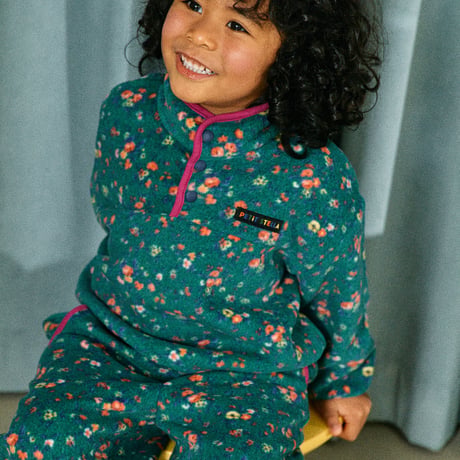 PETiT STELLA_Fleece Set (Orange Blossom,Green Floral,Black Floral) / 3-4,4-5,5-6years