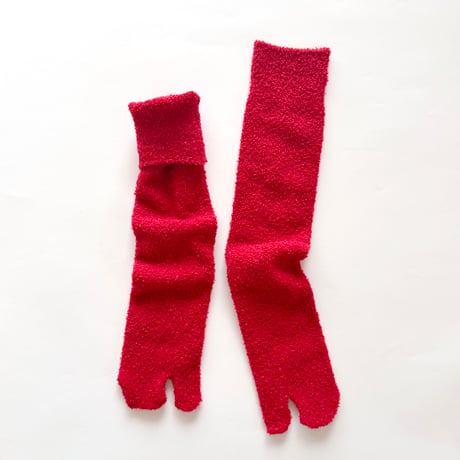 2e CHESTS×MARCOMONDE_MOLE FUR TABI socks (White,Mint Green,L.Brown,Red)