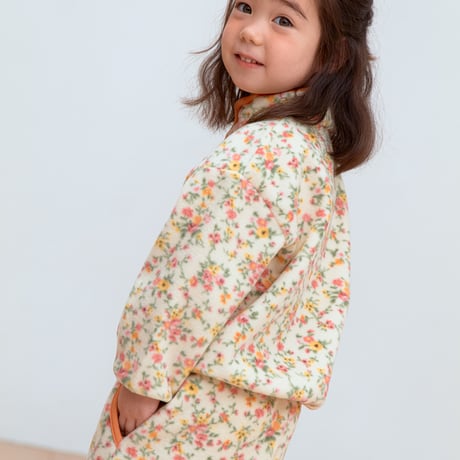 PETiT STELLA_Fleece Set (Orange Blossom,Green Floral,Black Floral) / 3-4,4-5,5-6years