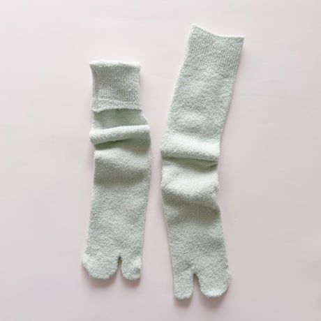 2e CHESTS×MARCOMONDE_MOLE FUR TABI socks (White,Mint Green,L.Brown,Red)