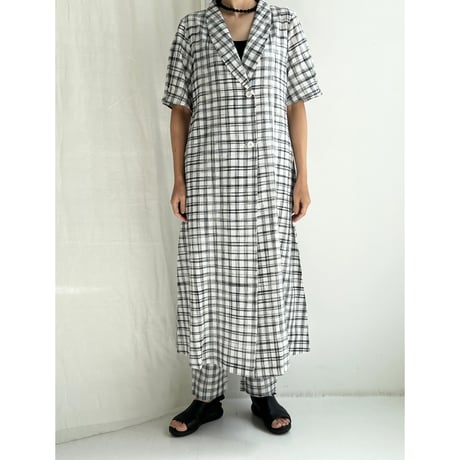 Hand Woven Jacket Dress (Jharna Gingham)