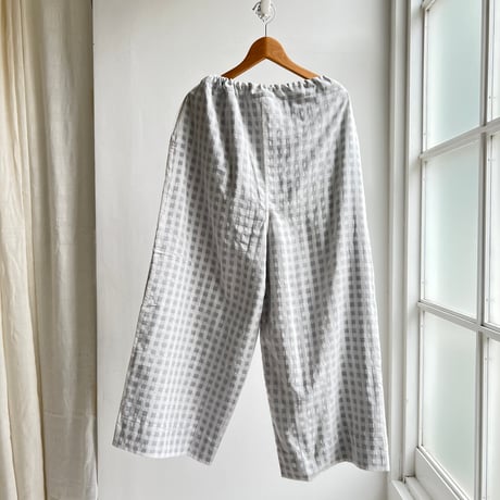 100s Gingham Lining Pant