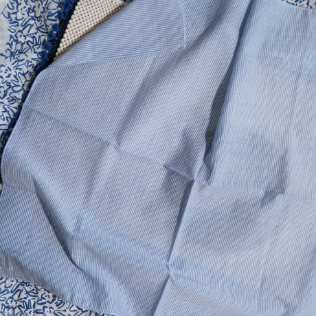 #100 Khadi Stripe Bandana (Blue)