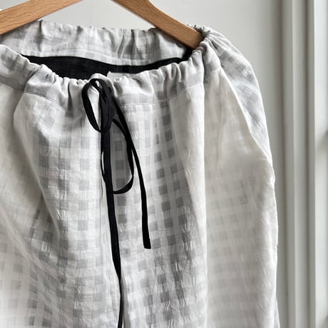 100s Gingham Lining Pant