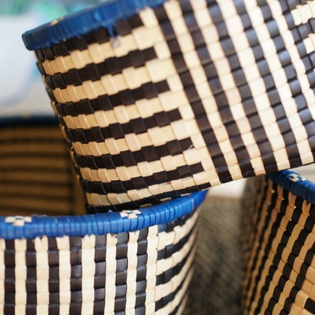 Othai Olai Open Basket 3sizes (Big Check)