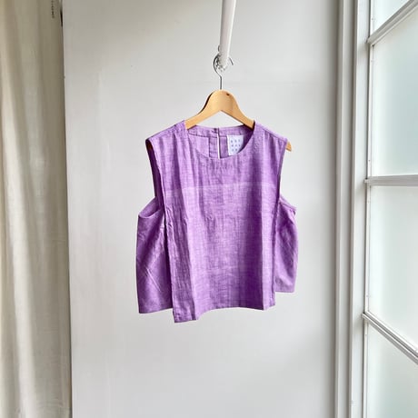 Woven Sleeveless Top (Purple)