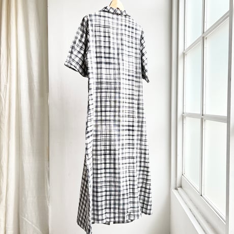 Hand Woven Jacket Dress (Jharna Gingham)