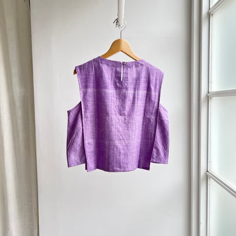 Woven Sleeveless Top (Purple)