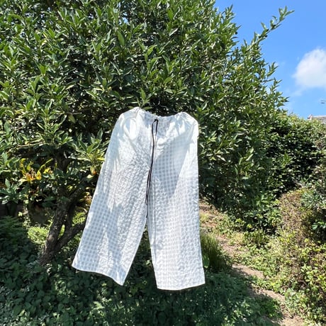100s Gingham Lining Pant