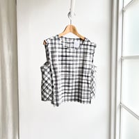 Woven Sleeveless Top (Jharna Gingham)