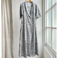 Hand Woven Jacket Dress (Jharna Gingham)