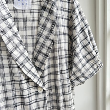 Hand Woven Jacket Dress (Jharna Gingham)