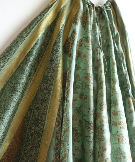 Silk Cotton Ghagra long 若草