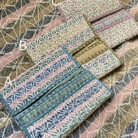 ヒマラヤンワイルドヘンプ 麻の葉織り長財布 ミックスカラー