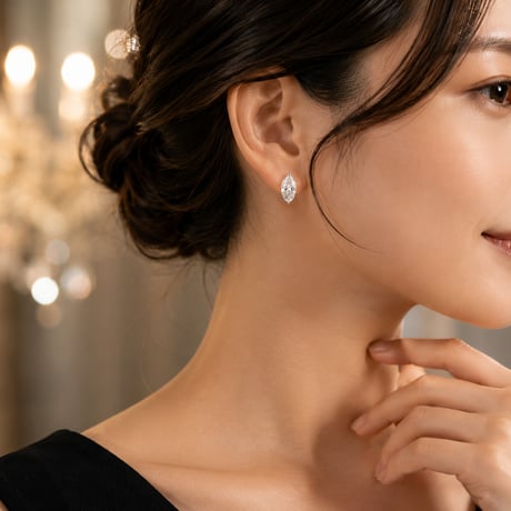【最高峰の宇宙ジュエリー】1.5ct ラボグロウンダイヤモンド×イミラックパラサイト ピアス