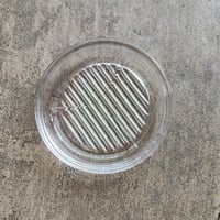 チェコのシンプルガラスコースター