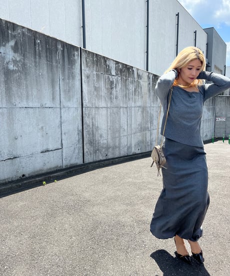 balloon long skirt