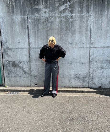 stripe line pants