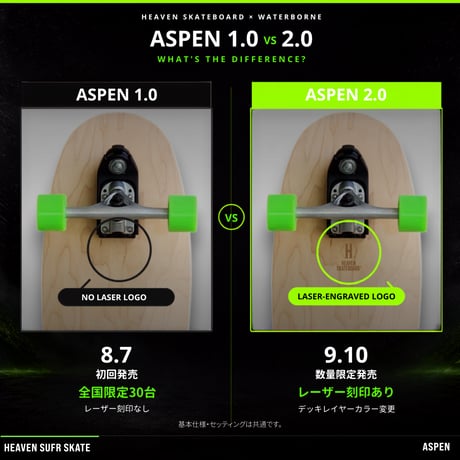 アスペン×ウォーターボーン・サーフスケートコンプリート&スノボー先生に質問し放題！