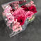 【プリザーブドフラワーピアノアレンジピンクと赤い薔薇のエレガントローズフラワーケースリボンラッピング付き】
