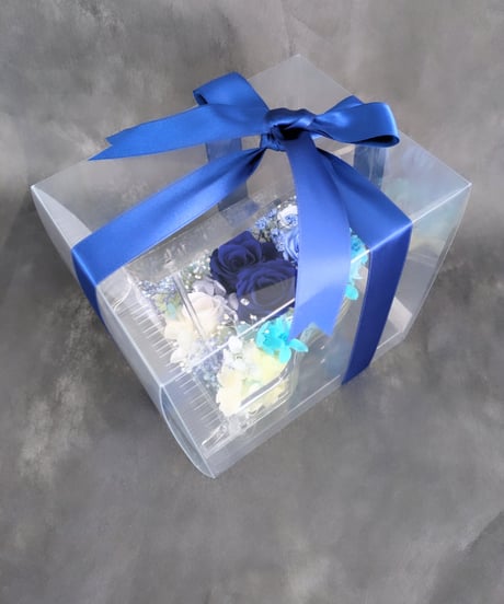 【プリザーブドフラワー／グランドピアノシリーズ】青い薔薇の奇跡とブルーROSEの流れるような美しい音色