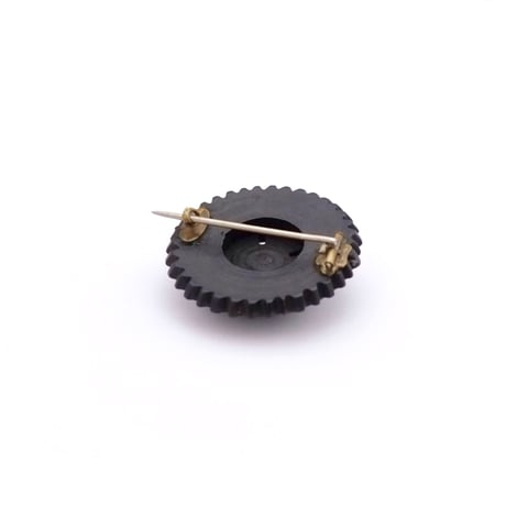 Victorian Bog oak Thistle Brooch（BR2574）