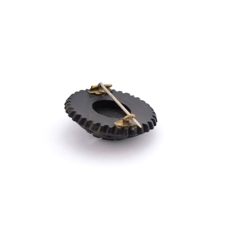 Victorian Bog oak Thistle Brooch（BR2574）