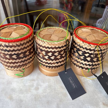 Thailand PopUp〇ティップカオ〇蓋付き吊り下げカゴ〇2カラー