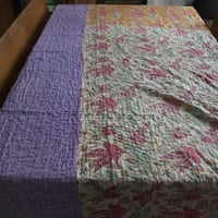 インド○カンタキルト○ナチュラルバード○  約216×139cm