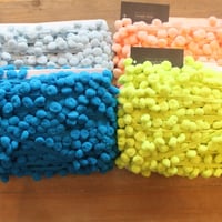 ThailandPopup●単色ポンポンリボン14mm●４カラー●１メートル