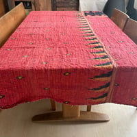 インド○カンタキルト○レッドブラック○  約216×139cm
