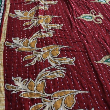 インド○カンタキルト○エンジリーフ○  約216×139cm