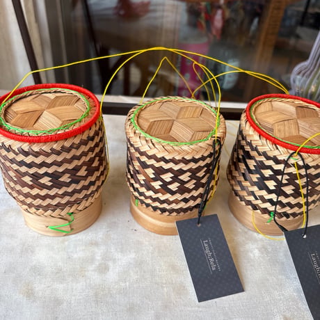 Thailand PopUp〇ティップカオ〇蓋付き吊り下げカゴ〇2カラー