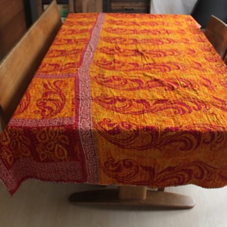 インド○カンタキルト○エンジリーフ○  約216×139cm