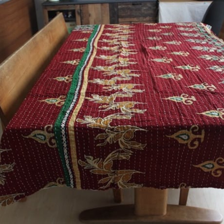 インド○カンタキルト○エンジリーフ○  約216×139cm