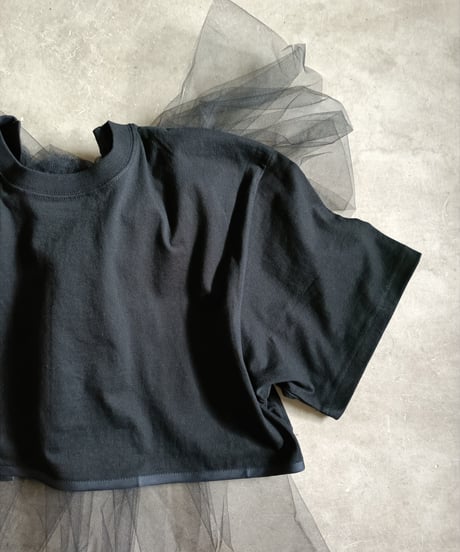 BUCKチュールリボンTシャツ