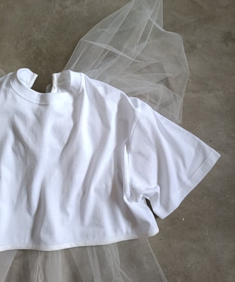 BUCKチュールリボンTシャツ