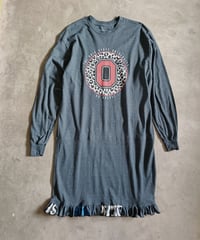 カットソーフリルワンピース（ダークグレー系）