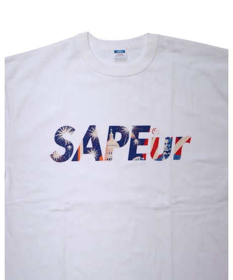 【A0026-224】■INDEPENDENCE DAY LOGO TEE■S/STEE■ホワイト