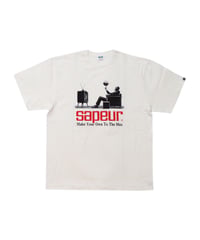 【A0026-267】■WATCHING THE GAME TEE■S/S TEE■ホワイト