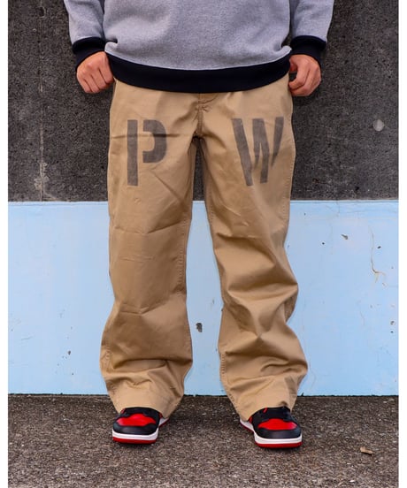 【YT0026-004】■45KHAKI PWSTENCIL CUSTOM■チノパン■チノベージュ