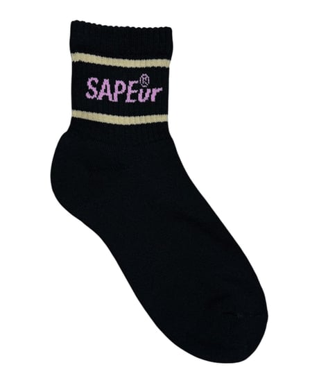【A0026-182】■ANKLE SOCKS■ブラック/ピンク