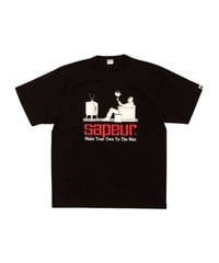 【A0026-268】■WATCHING THE GAME TEE■S/S TEE■ブラック
