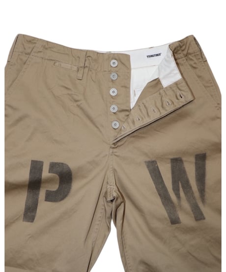 【YT0026-004】■45KHAKI PWSTENCIL CUSTOM■チノパン■チノベージュ