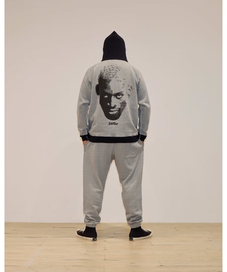 【A0026-337】■PULLOVER SWEAT HOODIE■霜降りグレー