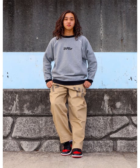 【A0026-338】■CREWNECK SWEAT■霜降りグレー