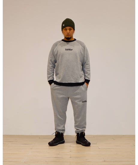 【A0026-338】■CREWNECK SWEAT■霜降りグレー