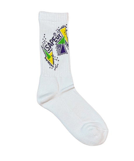 【A0025-215】■GRAPHIC CREW■SOCKS■ホワイト